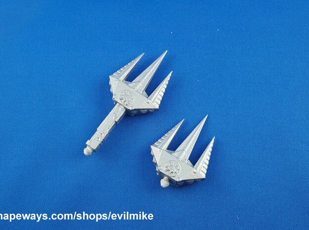 200X Spike Trident Two-Pack in White Processed Versatile Plastic
