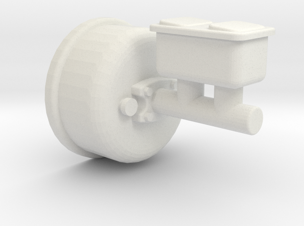 1/10 scale Crawler Brake Booster in White Natural Versatile Plastic