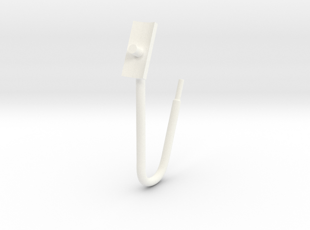 Whirlwind Pitot Tube in White Processed Versatile Plastic