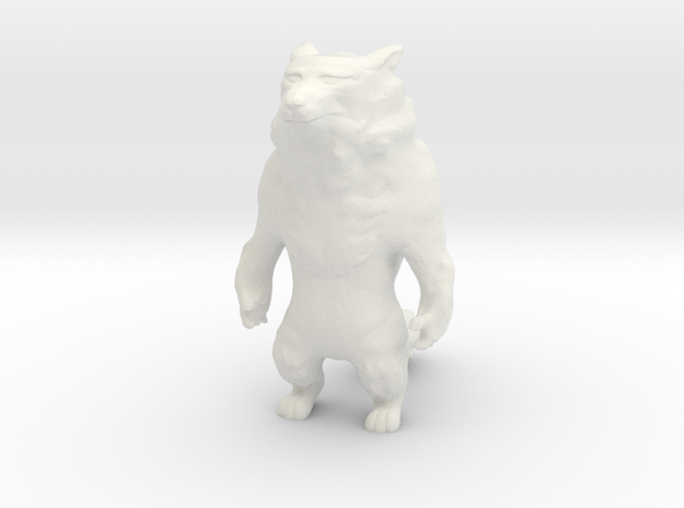 Werewolf in White Natural Versatile Plastic