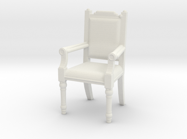 Fireplace chair in White Natural Versatile Plastic: 1:10
