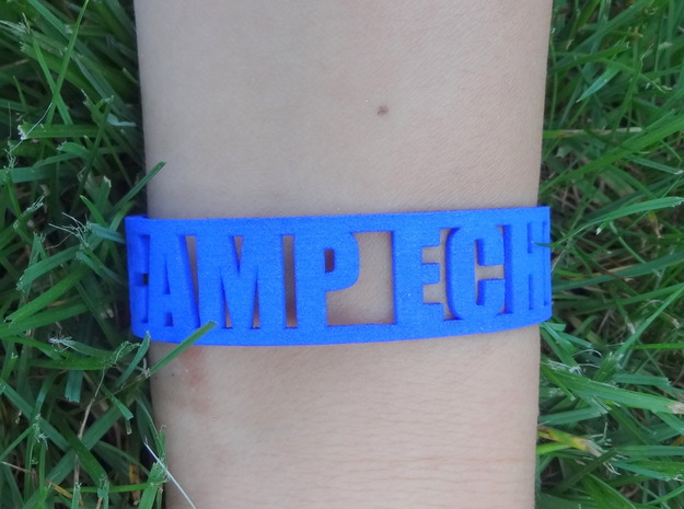 Camp Echo Cuff in Blue Processed Versatile Plastic