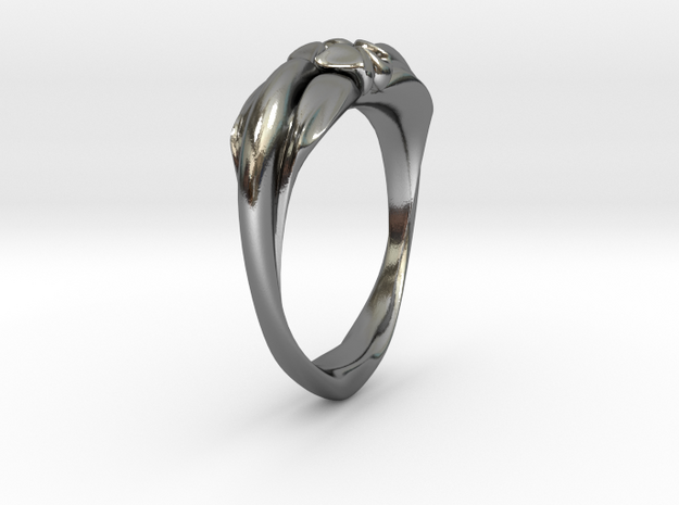 Heartring Size 7 in Polished Silver