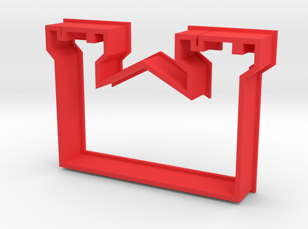 Cookie Cutter Castle in Red Processed Versatile Plastic