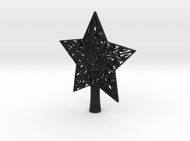 Star christmas in Black Natural Versatile Plastic