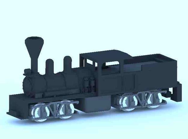 Shay Steam Locomotive Shell in Tan Fine Detail Plastic