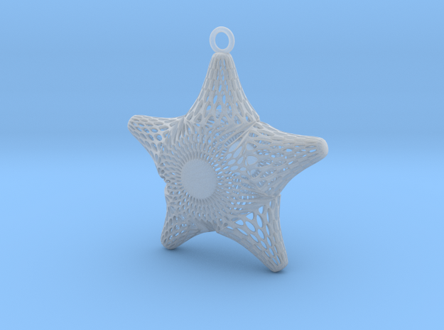 Snowflake Diatom in Smooth Fine Detail Plastic