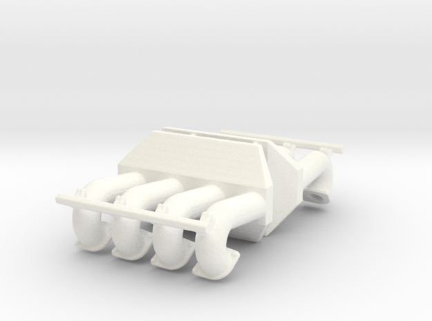 Mountain Motor Dual Blower Manifold  1/16 in White Processed Versatile Plastic