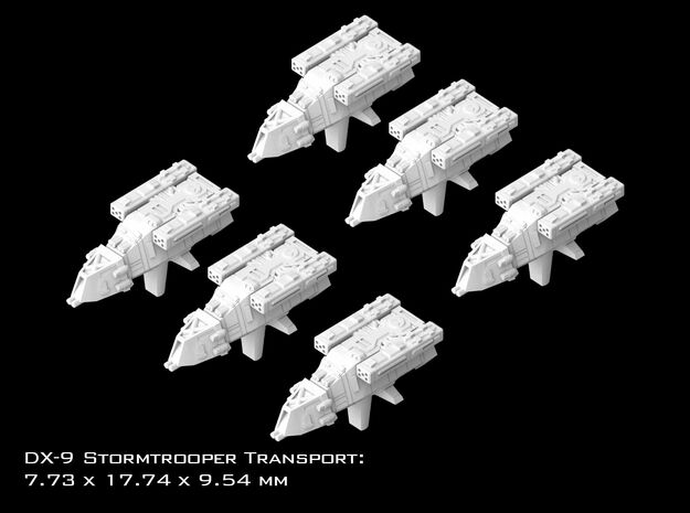 (Armada) 6x DX-9 Stormtrooper Transport in Tan Fine Detail Plastic