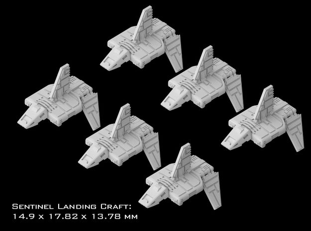 (Armada) 6x Sentinel Landing Craft in Tan Fine Detail Plastic