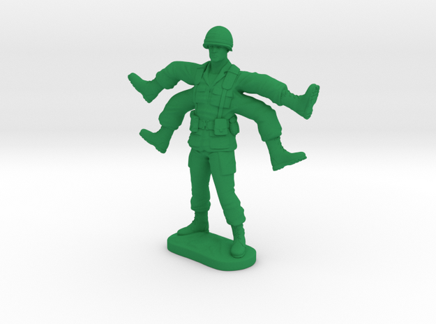 Foot Soldier | Weird Warrior | Mutant Army Man in Green Processed Versatile Plastic