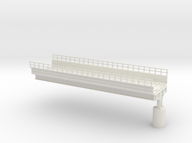 HO scale Elevated West PHL 12 in White Natural Versatile Plastic