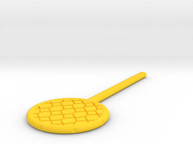 DIY Fishing Net Paddle Trick in Yellow Processed Versatile Plastic