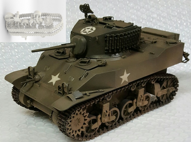 1:18 USA M5A1 Gears and tracks