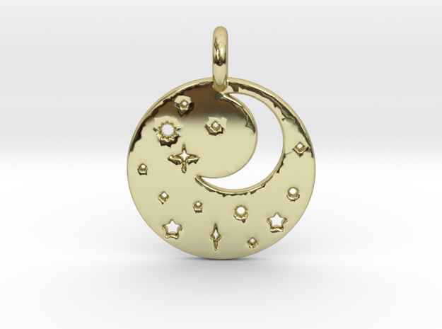 Starry Night Pendant in 18k Gold