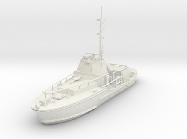 1/87 USCG 44 Foot Motor Lifeboat Waterline in White Natural Versatile Plastic