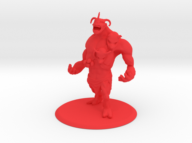 Brute Creature in Red Processed Versatile Plastic