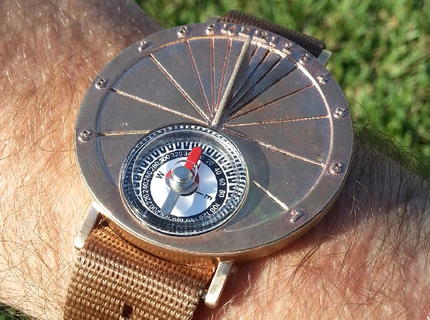 27.75N Sundial Wristwatch For Working Compass