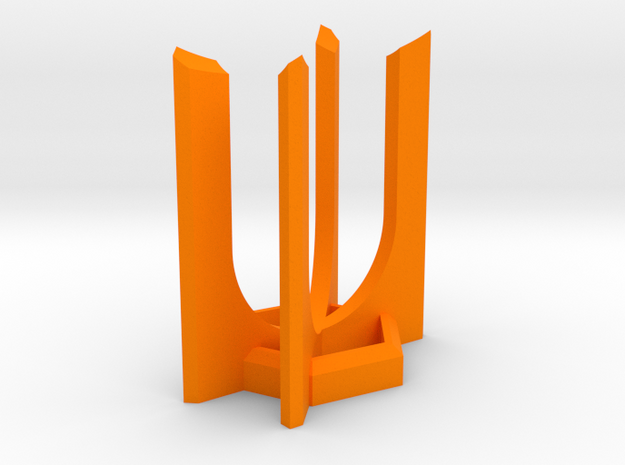 HEXA Lightsaber Display Stand in Orange Processed Versatile Plastic