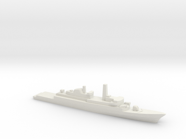  Type 21 frigate w/ Exocet AShM, 1/2400 in White Natural Versatile Plastic