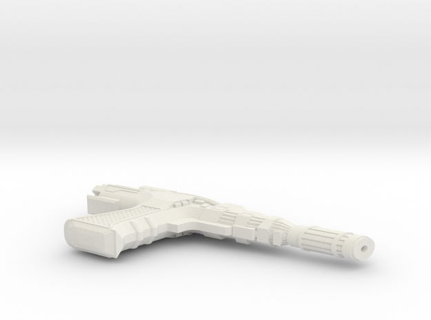 1:6 Draconian Pistol  in White Natural Versatile Plastic