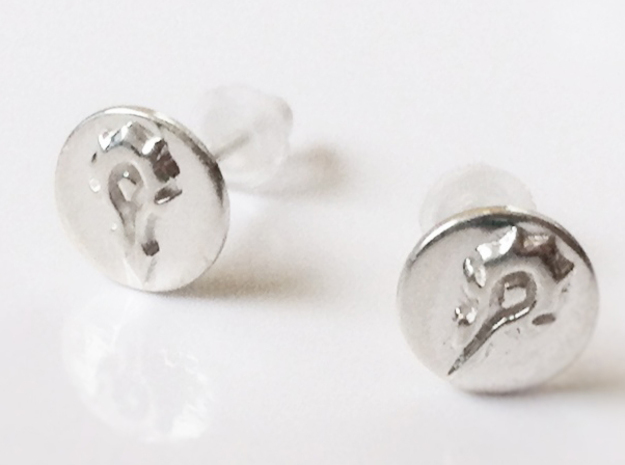 Horde Stud Earrings - World Of Warcraft in Polished Silver