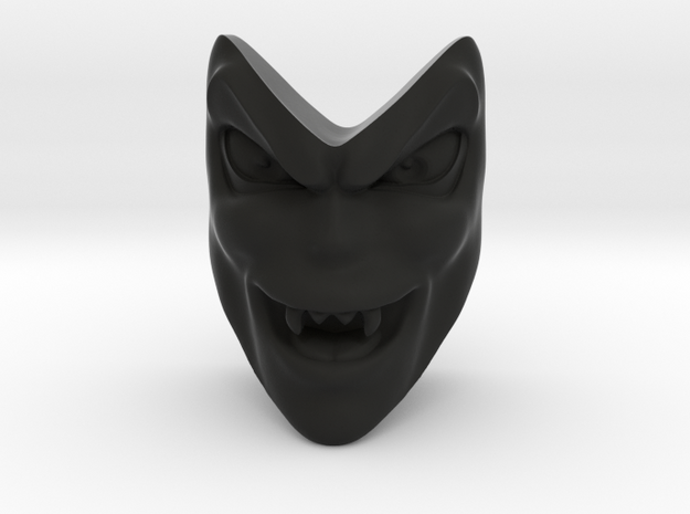 D&D Venger Evil Laugh Face in Black Natural Versatile Plastic