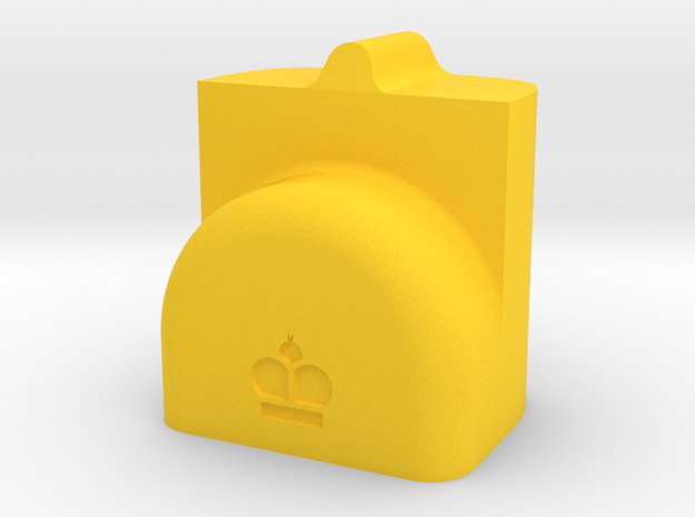MILOSAURUS Chess Shatranj King (shah) in Yellow Processed Versatile Plastic