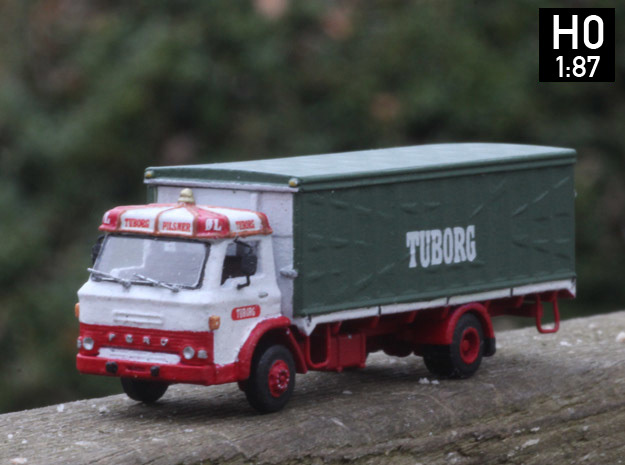 Ford D series Brewery truck H0 scale (parasol) in Smooth Fine Detail Plastic