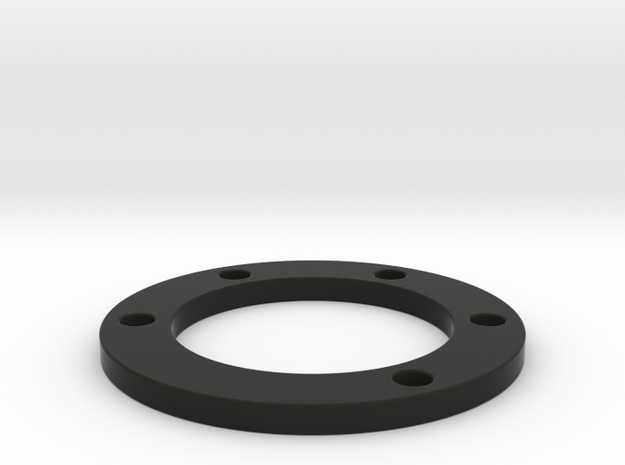 Spacer 6mm thick 50mm hole pattern in Black Natural Versatile Plastic