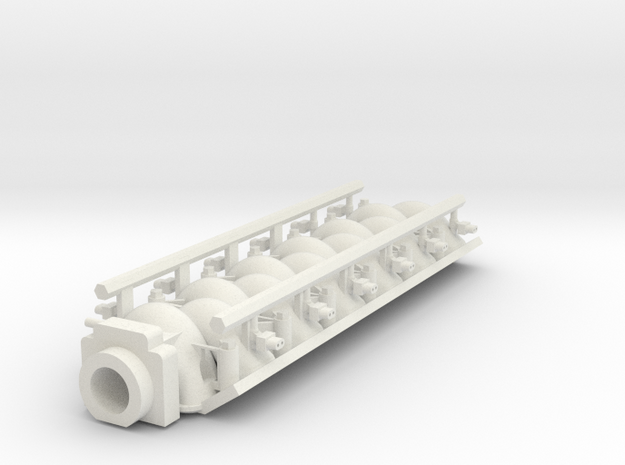 LS3 Intake FAST V12 W Fuel Rails 1/18 in White Natural Versatile Plastic
