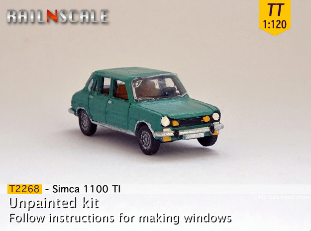 Simca 1100 TI (TT 1:120) in Tan Fine Detail Plastic