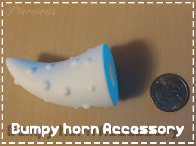 The Bumpy Horn in Purple Processed Versatile Plastic