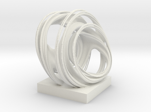Rings, solid. in White Natural Versatile Plastic