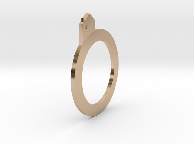 Village rings in 14k Rose Gold Plated Brass