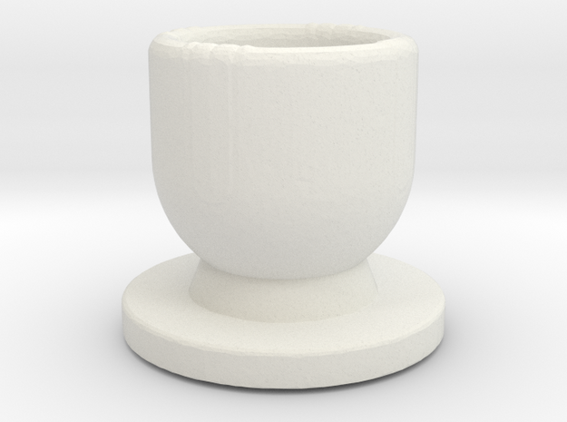  Modeling cup.stl in White Natural Versatile Plastic: Medium