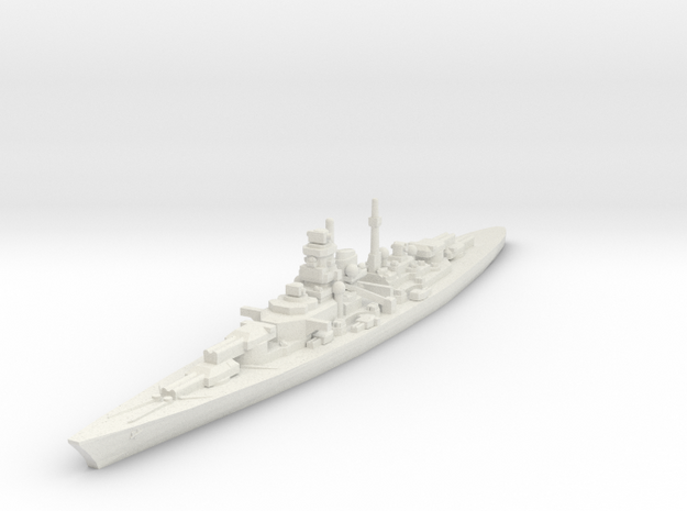 Bismarck class 1/2400 in White Natural Versatile Plastic