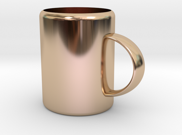 Mug in 14k Rose Gold: Medium