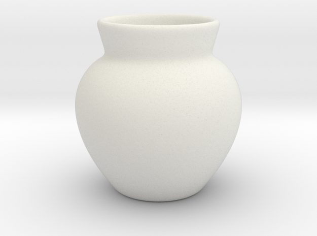 Vase Hollow Form 2016-0002 various scales in White Natural Versatile Plastic: 1:12