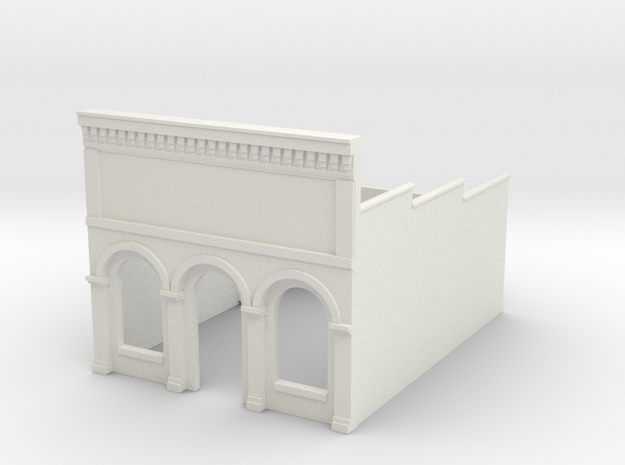 Z-Scale Millie's Cafe Basic Structure in White Natural Versatile Plastic