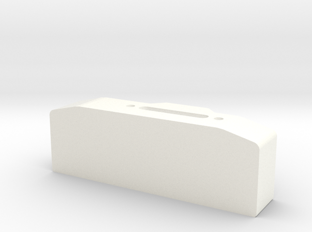 Winch box depth 25 mm for Warn hawse fairlead D90  in White Processed Versatile Plastic