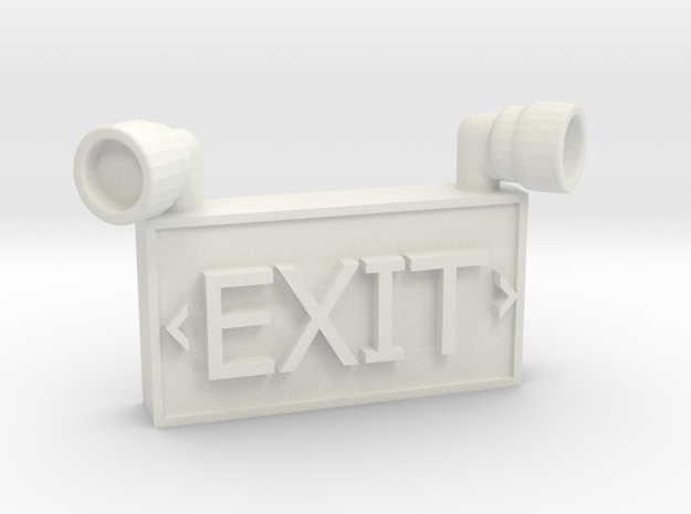 1/10 SCALE EXIT SIGN FOR GARAGE