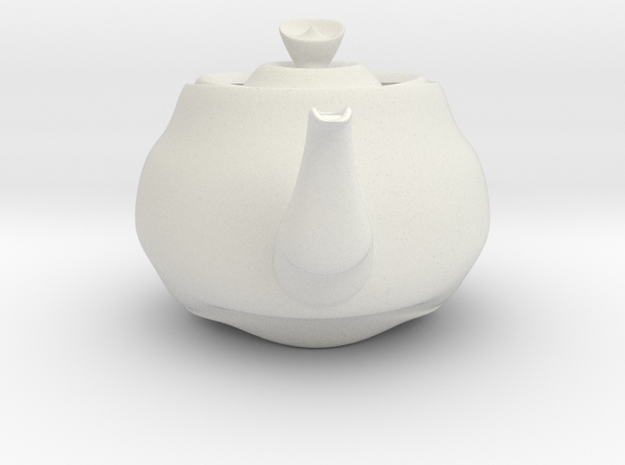 Nizaro T Pot Design10 in White Natural Versatile Plastic: Small