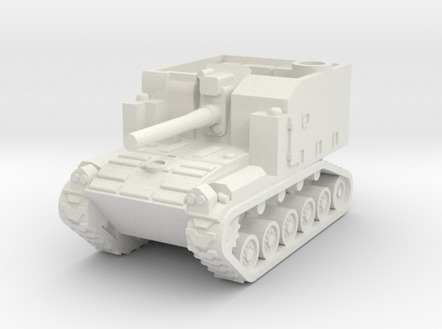 1/144 M44 self propelled howitzer in White Natural Versatile Plastic
