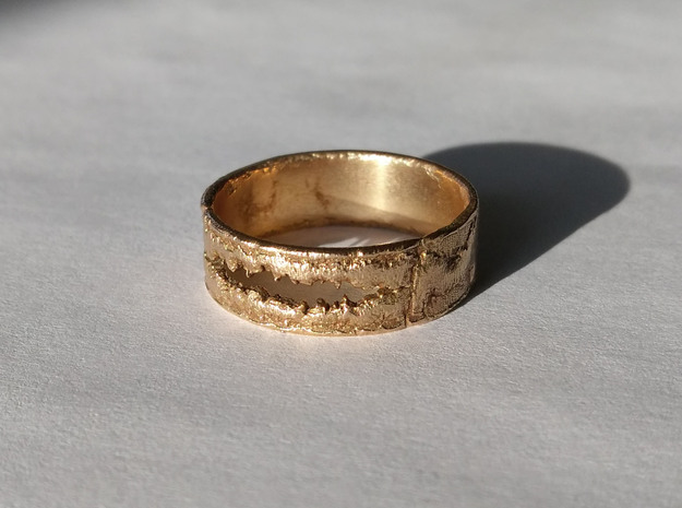 Smile Ring in Natural Bronze