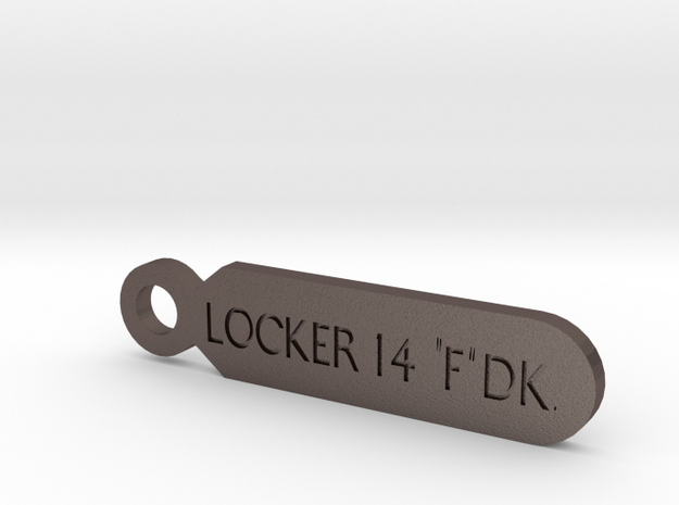 Titanic's Life Jacket Locker Key  in Polished Bronzed Silver Steel