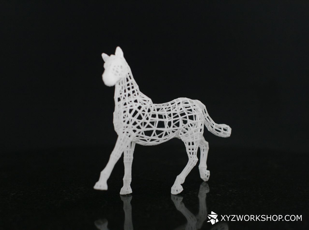 2014 Year of the Horse- Nylon (Small) in White Natural Versatile Plastic