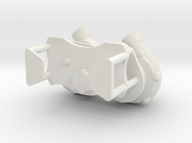 Procharger Dual Crank Mount 1/8 in White Natural Versatile Plastic