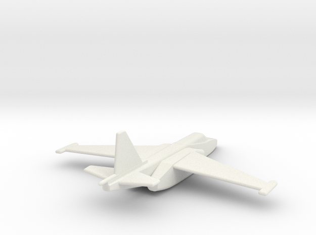 Su-25 Frogfoot 1/200 scale in White Natural Versatile Plastic