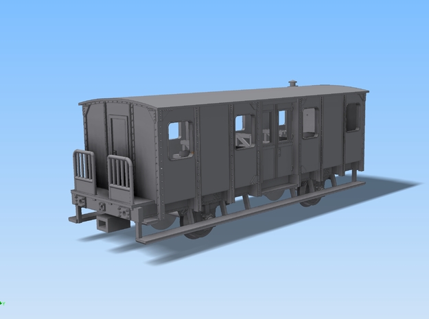 Fakultativwagen RLE 85 (aufgearbeitet), Spur H0 (1 in Tan Fine Detail Plastic